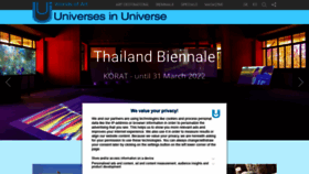 What Universes.art website looked like in 2022 (2 years ago)