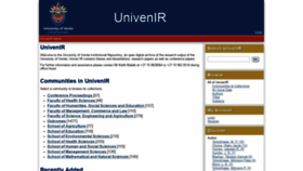 What Univendspace.univen.ac.za website looked like in 2022 (2 years ago)
