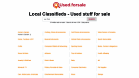 What Used.forsale website looked like in 2022 (2 years ago)