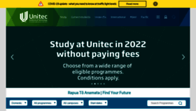 What Unitec.ac.nz website looked like in 2022 (2 years ago)