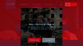 What Unicef.ca website looked like in 2022 (2 years ago)