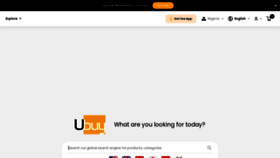 What U-buy.com.ng website looked like in 2022 (2 years ago)