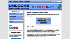 What Unlocks.co.uk website looked like in 2022 (2 years ago)