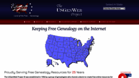 What Usgenweb.org website looked like in 2022 (2 years ago)
