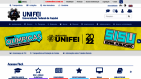 What Unifei.edu.br website looked like in 2022 (2 years ago)