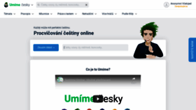 What Umimecesky.cz website looked like in 2022 (2 years ago)