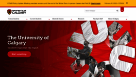 What Ucalgary.ca website looked like in 2022 (2 years ago)