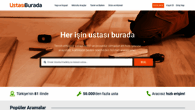What Ustasiburada.com website looked like in 2022 (2 years ago)