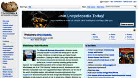 What Uncyclopedia.co website looked like in 2022 (2 years ago)