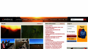 What Utsidan.se website looked like in 2022 (2 years ago)