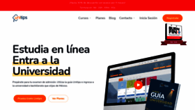 What Unitips.mx website looked like in 2022 (2 years ago)