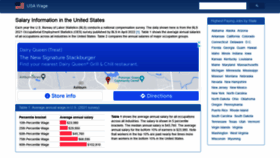 What Usawage.com website looked like in 2022 (2 years ago)