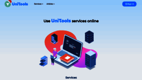 What Unitools.tech website looked like in 2022 (2 years ago)
