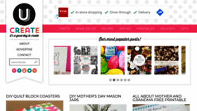 What U-createcrafts.com website looked like in 2022 (2 years ago)