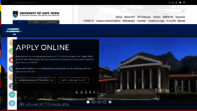 What Uct.ac.za website looked like in 2022 (2 years ago)