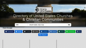 What Unitedstateschurches.com website looked like in 2022 (1 year ago)