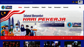 What Upnm.edu.my website looked like in 2022 (1 year ago)