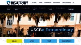 What Uscb.edu website looked like in 2022 (1 year ago)