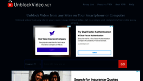 What Unblockvideo.net website looked like in 2022 (1 year ago)
