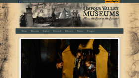 What Umpquavalleymuseums.org website looked like in 2022 (1 year ago)