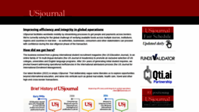 What Usjournal.com website looked like in 2022 (1 year ago)