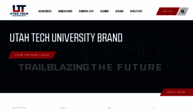 What Utahtech.edu website looked like in 2022 (1 year ago)