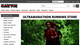 What Ultramarathonrunningstore.com website looked like in 2022 (1 year ago)
