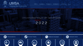 What Umsa.bo website looked like in 2022 (1 year ago)
