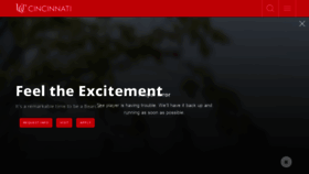 What Uc.edu website looked like in 2022 (3 years ago)