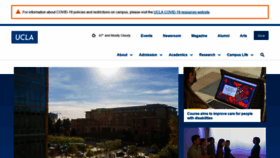 What Ucla.edu website looked like in 2022 (1 year ago)