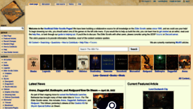 What Uesp.net website looked like in 2022 (1 year ago)