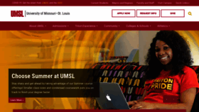 What Umsl.edu website looked like in 2022 (1 year ago)