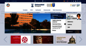 What Unizar.es website looked like in 2022 (1 year ago)