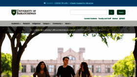 What Usask.ca website looked like in 2022 (1 year ago)