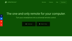 What Unifiedremote.com website looked like in 2022 (1 year ago)