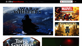 What Ultraboardgames.com website looked like in 2022 (3 years ago)