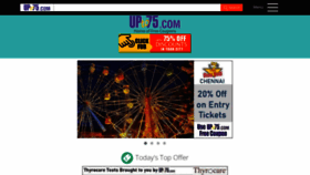 What Upto75.com website looked like in 2022 (1 year ago)