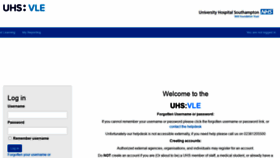 What Uhs-vle.co.uk website looked like in 2022 (1 year ago)