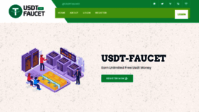 What Usdt-faucet.xyz website looked like in 2022 (1 year ago)