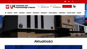 What Ujk.edu.pl website looked like in 2022 (1 year ago)