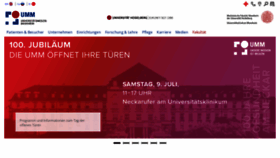 What Umm.de website looked like in 2022 (1 year ago)