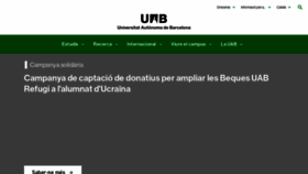 What Uab.cat website looked like in 2022 (1 year ago)