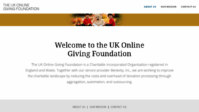 What Ukogf.org website looked like in 2022 (1 year ago)