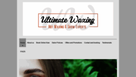 What Ultimatewaxing.com website looked like in 2022 (1 year ago)