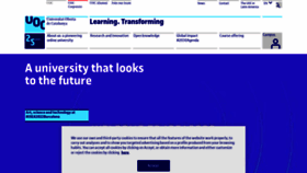 What Uoc.edu website looked like in 2022 (1 year ago)