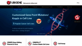 What Ubigene.com website looked like in 2022 (2 years ago)