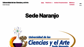 What Udelascienciasyelarte-naranjo.com website looked like in 2022 (1 year ago)