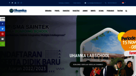 What Uhamka.ac.id website looked like in 2022 (1 year ago)