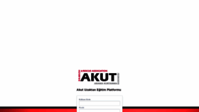What Uzaktanegitim.akut.org.tr website looked like in 2022 (1 year ago)