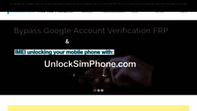 What Unlocksimphone.com website looked like in 2022 (1 year ago)